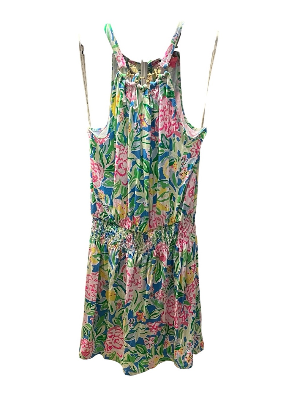 Lilly Pulitzer Pink Green Blue Floral One-Piece Romper